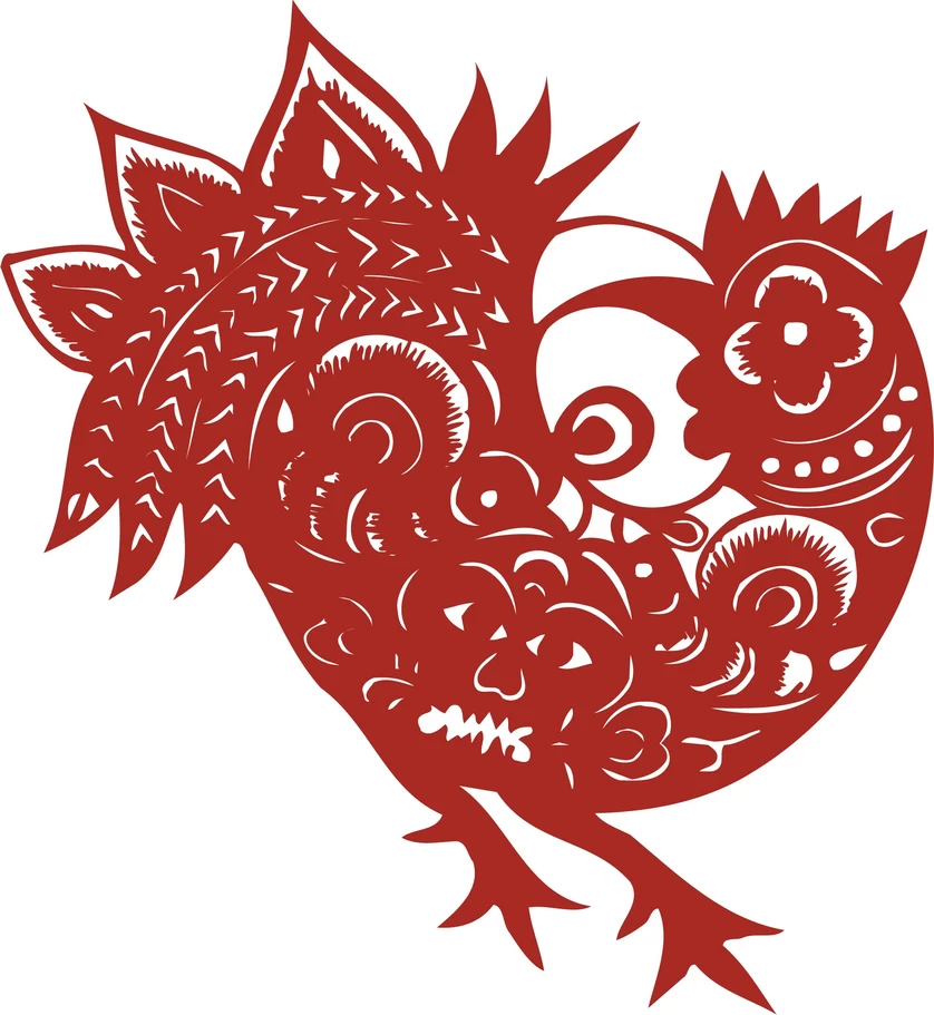 中国风中式传统喜庆民俗人物动物窗花剪纸插画边框AI矢量PNG素材【1421】